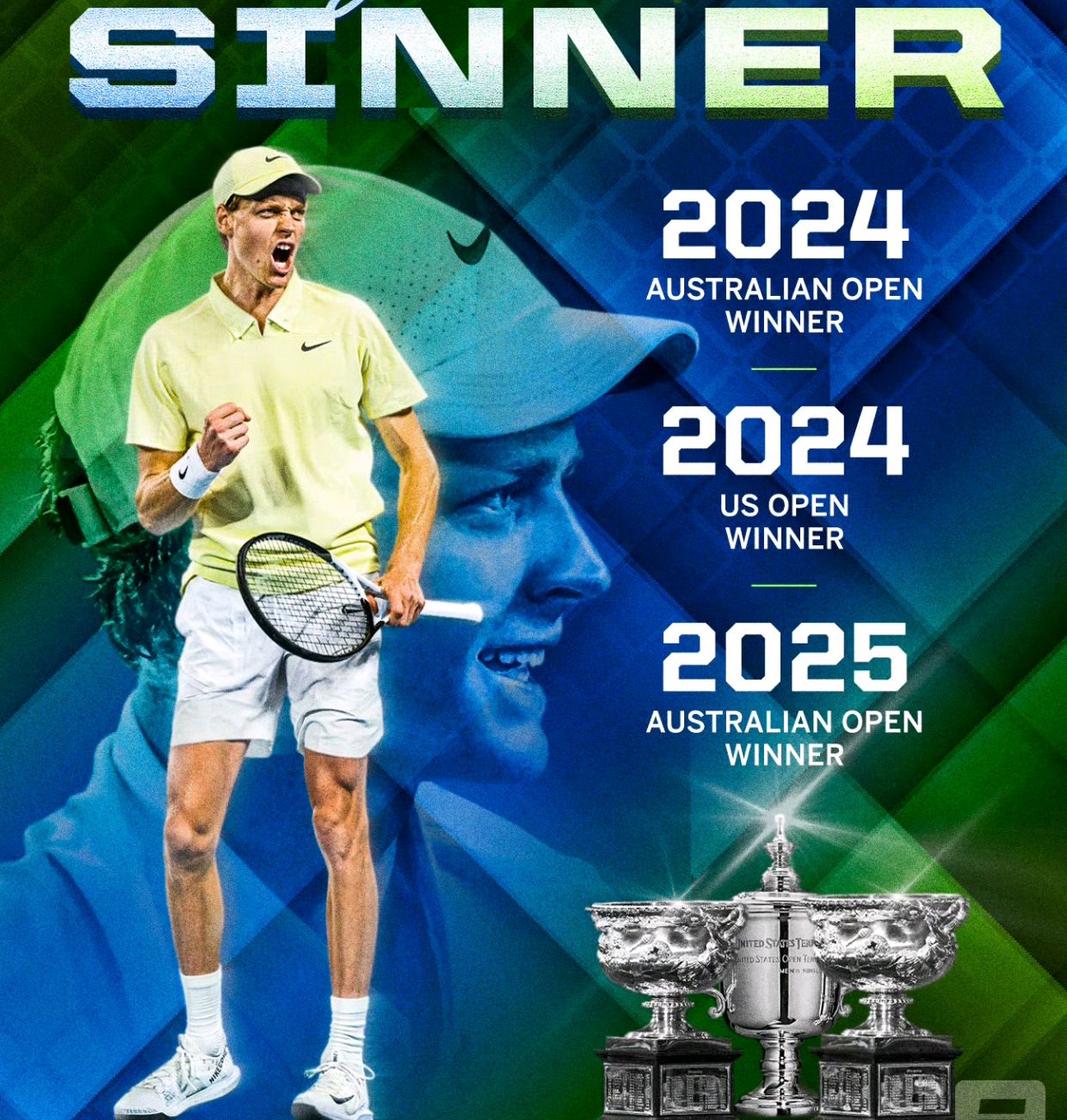 澳网险胜ATP总决赛，辛纳扛起全队